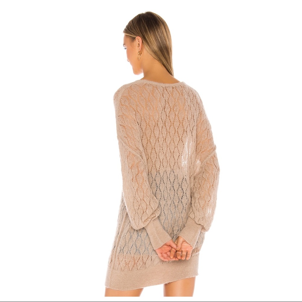 FREE PEOPLE BOHO PULLOVER V-NECK TUNIC SWEATER A2C - Picture 3 of 16